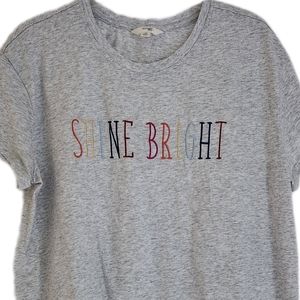 NWOT Heather Grey Inspirational Cotton Tshirt 0X